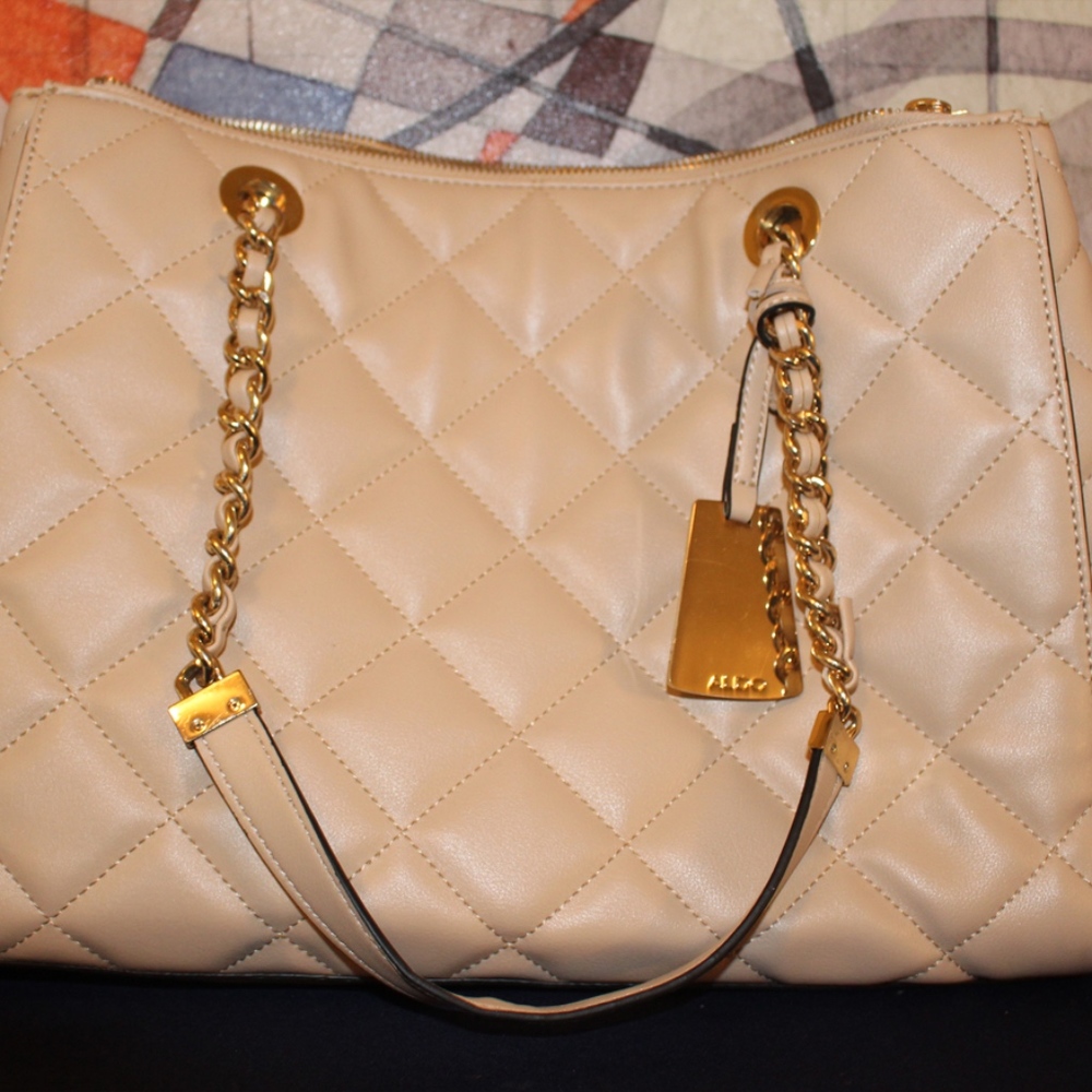 Aldo Quilted Shoulder Bag with Chain Strap